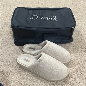 Brunch Cream slippers for women